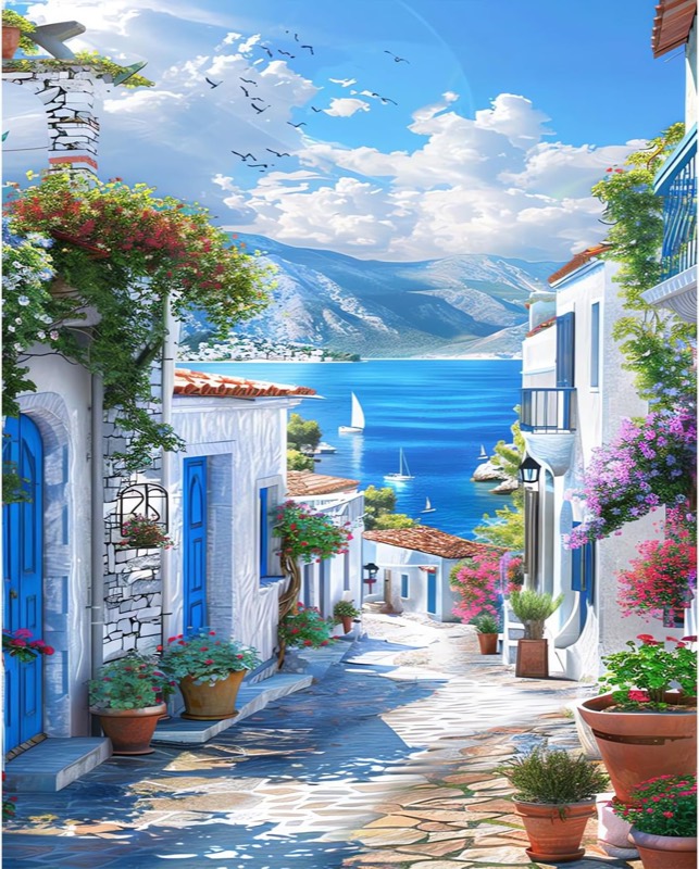 Greek Passage paint by numbers kit