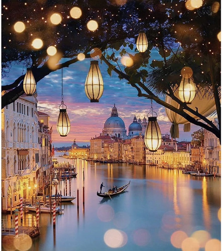 Venice Romance paint by numbers kit
