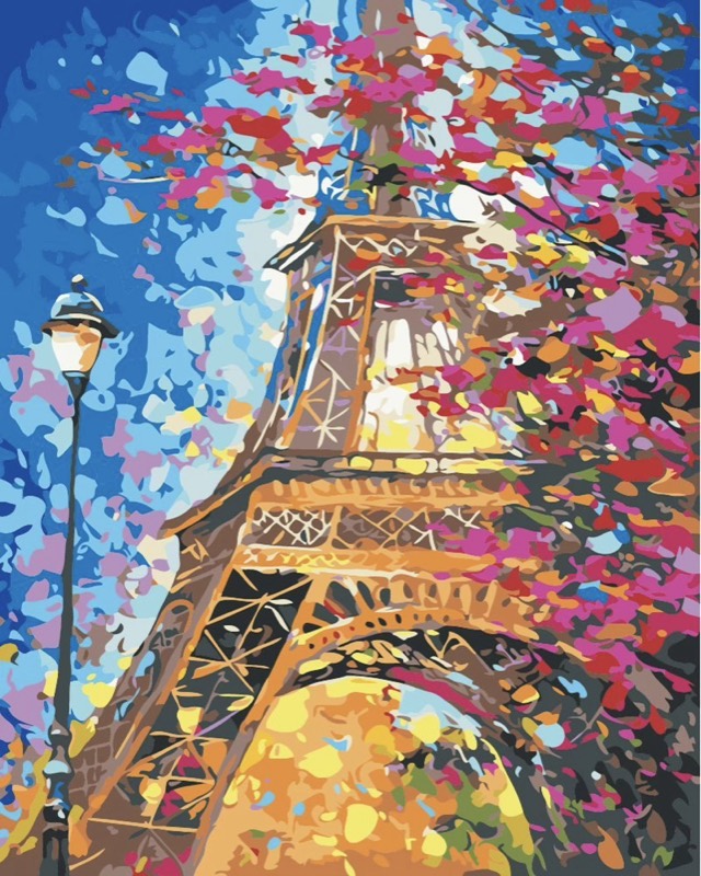 Tower Of Petals paint by numbers kit