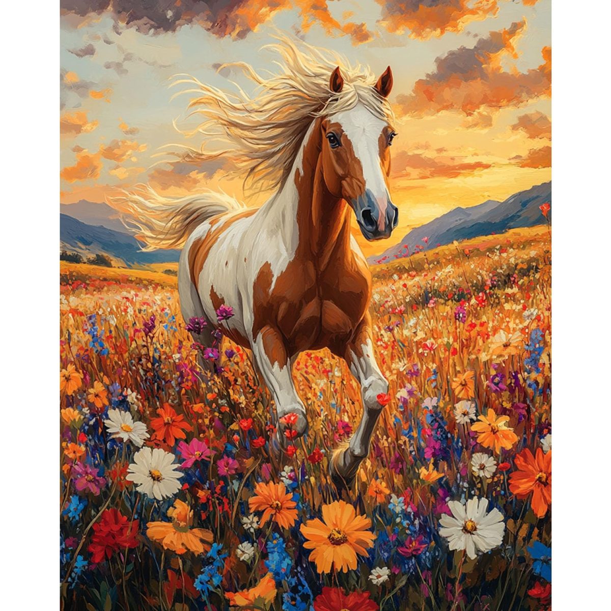 Golden Stallion paint by numbers kit