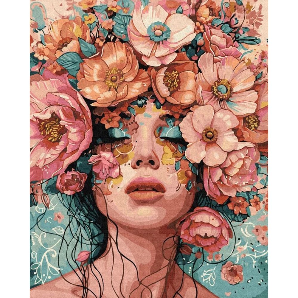 Petal Dreams paint by numbers kit