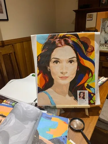 Paint-by-numbers community photo
