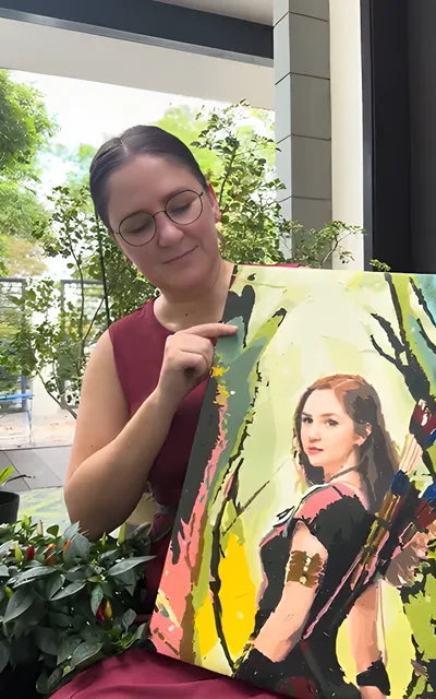 Paint-by-numbers community photo