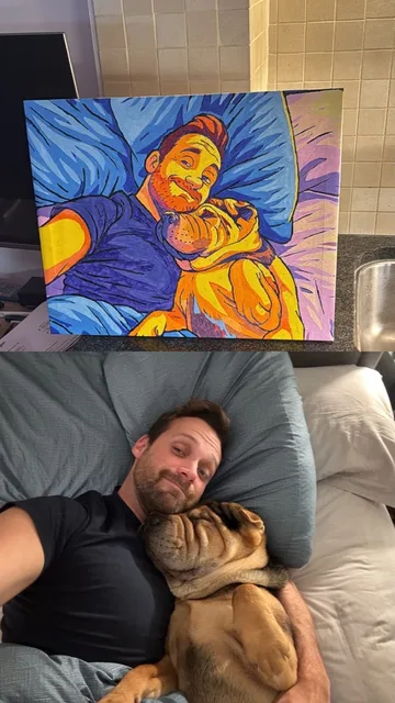 Paint-by-numbers community photo