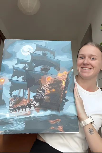 Paint-by-numbers community photo